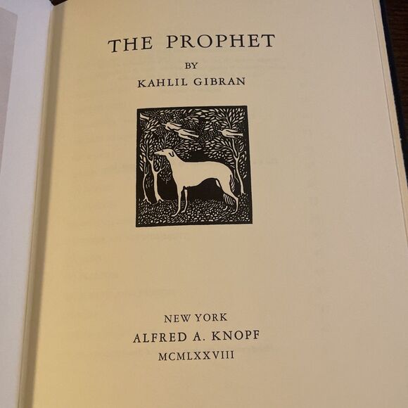 THE PROPHET by Kahlil Gibran 1978 Hardcover w/ Slipcase Box Deluxe Edition Knopf - Picture 9 of 10